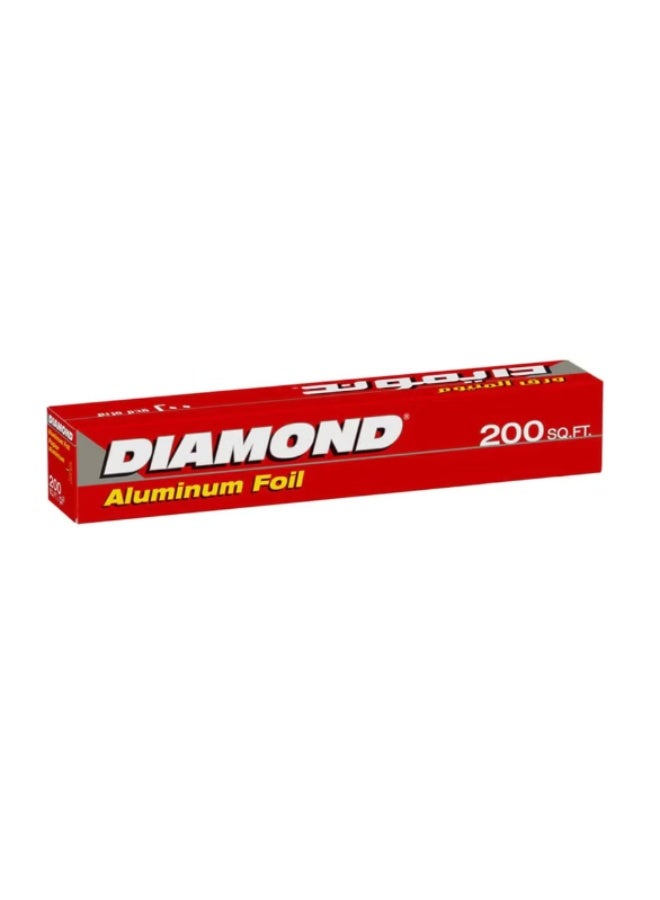 Diamond Aluminum Foil 200 SF Silver